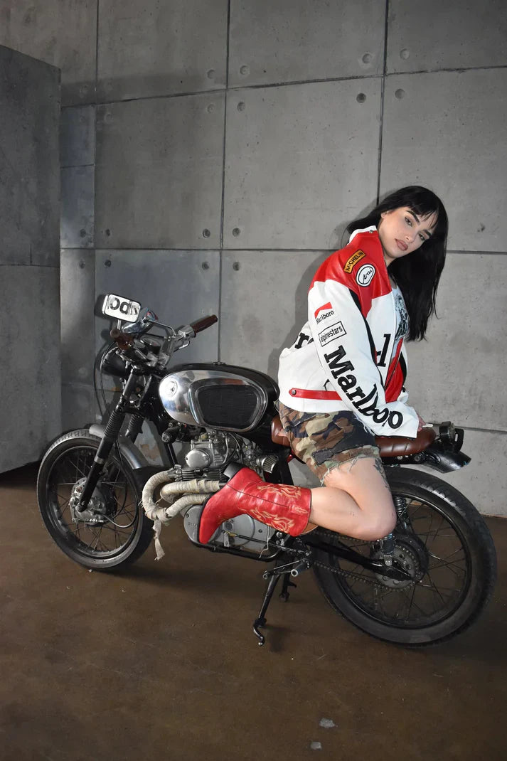 Marlboro Leather Racing Jacket