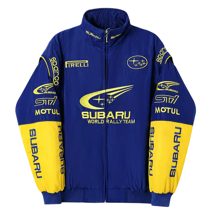 Blue Subaru Racing Jacket – Rally Edition