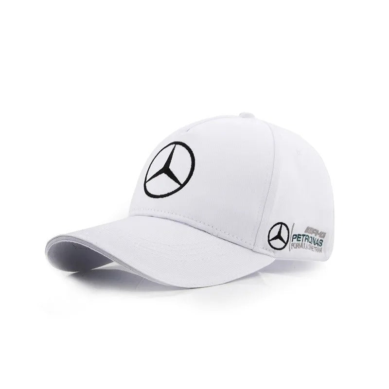 White Mercedes-AMG Racing Cap – F1 Style