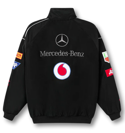 Black Mercedes-Benz Racing Jacket – F1 Style