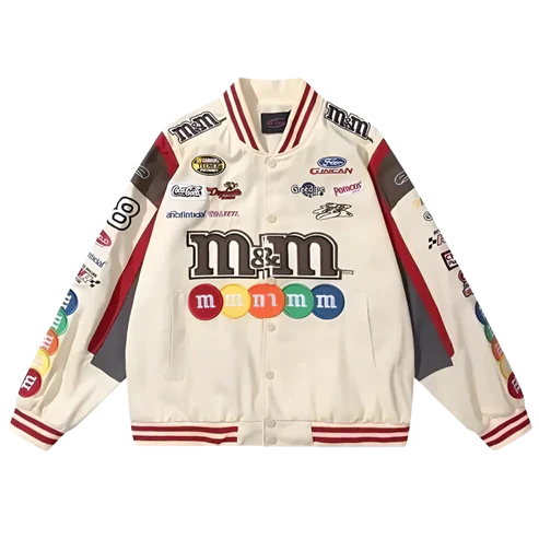 White M&M Racing Jacket