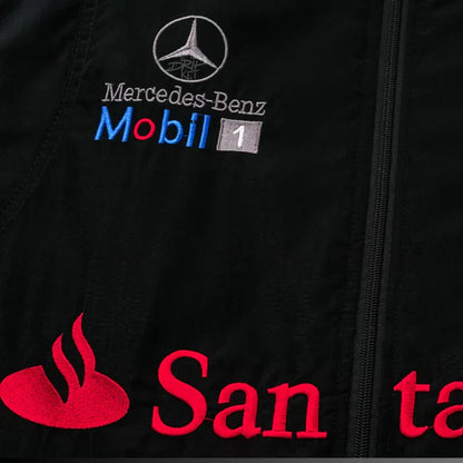 Black Mercedes-Benz Racing Jacket – F1 Style