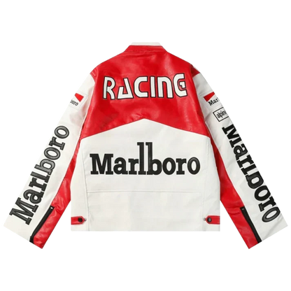 Giacca in Pelle Racing Marlboro