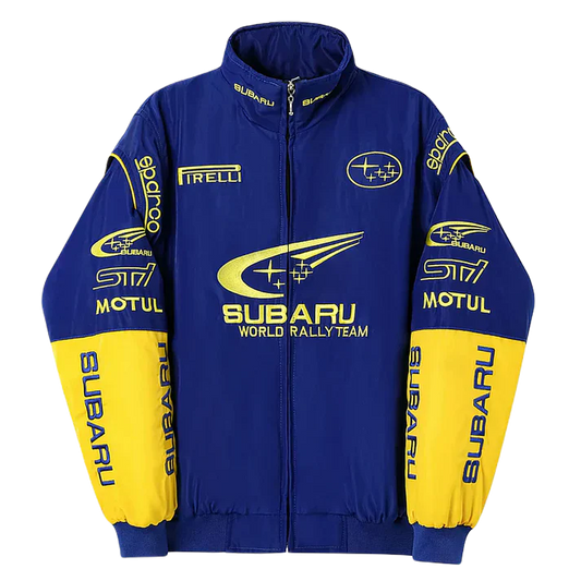 Blue Subaru Racing Jacket – Rally Edition