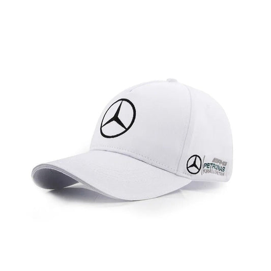 White Mercedes-AMG Racing Cap – F1 Style